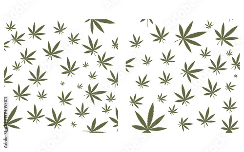 Canabis marijuana sign illustration design template v.10