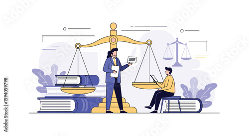 Justice and legal representation understanding contractual obligations and client consultation
