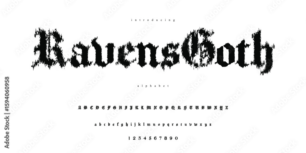 RavensGoth – Rough Gothic Blackletter Font
