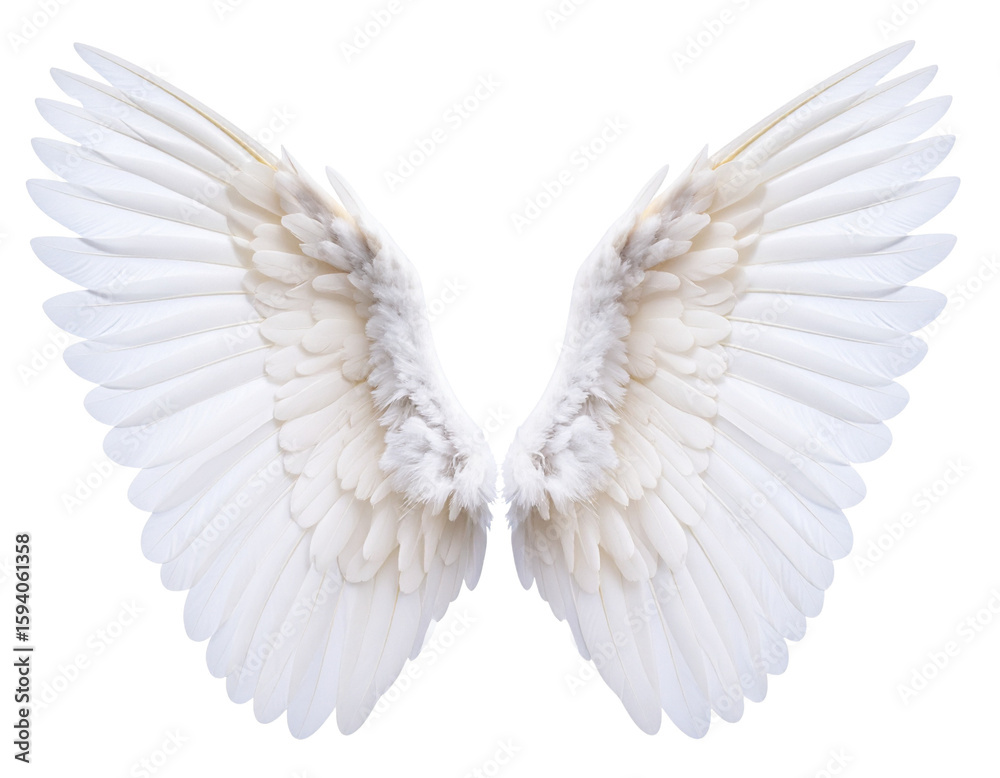 Fototapeta premium Cute Baby Angel Wings PNG