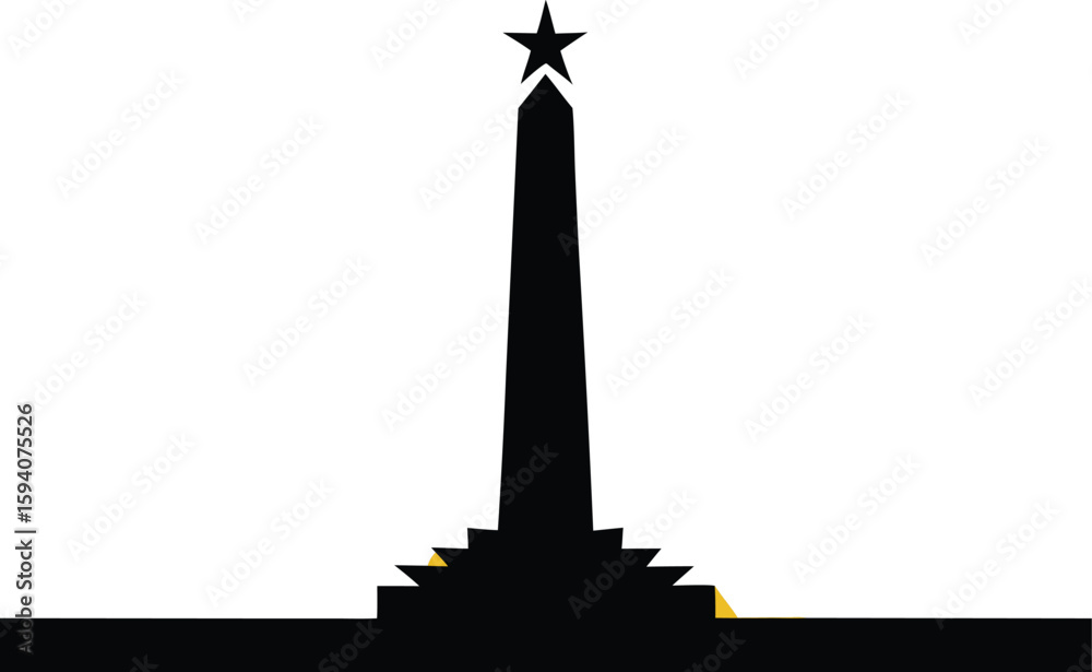 Fototapeta premium silhouette-of-the-washington-monument-with-starbur (1)_processed.eps
