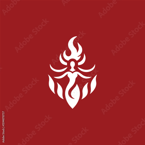 Fire goddess logo