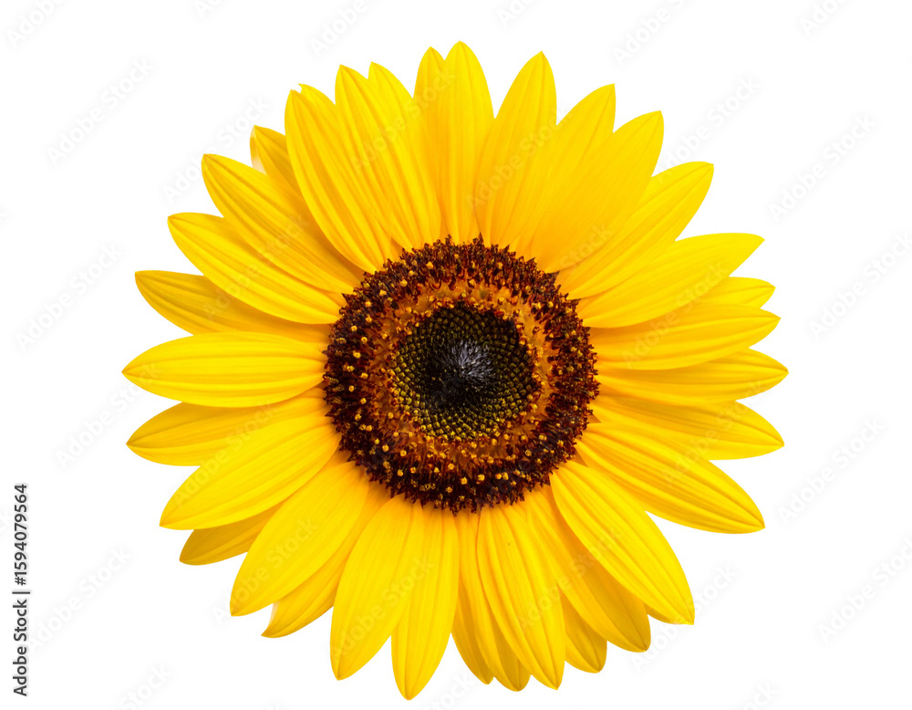 Fototapeta premium Realistic Sunflower Head with Texture Details