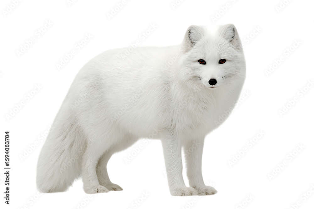 Obraz premium Stunning image of an arctic fox in its natural habitat.