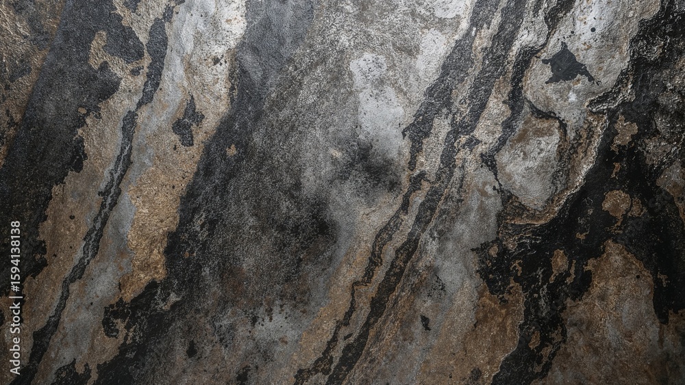 Naklejka premium Abstract Art Stone Texture Background Dark Marble Pattern Grunge Wall Rock Surface Natural Design Decorative Material