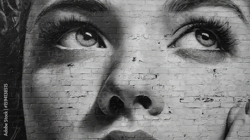 Woman's face with freckles