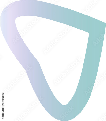 Futuristic Curved Line Icon Set – Electric Blue Gradient Stroke Outlines for Modern UI, Tech Branding, and Minimal Web Interfaces