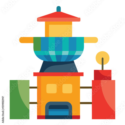 Clean cooking stove project using solar thermal power in rural communities
