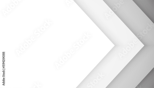 papercut style geometric arrow line white backdrop design