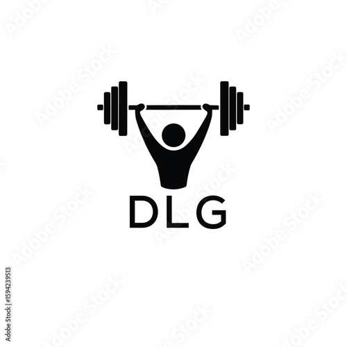 Classic Shield Logo with Stars and DLG Letters – Premium Badge or Security Brand Identity. DLG Letter Logo.
