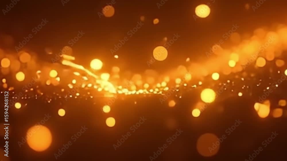 amber bokeh background, dark brown bokeh, sideward motion particles, cinematic light particles, glowing bokeh loop, seamless bokeh motion, amber light overlay, soft light background, bokeh texture 4K,