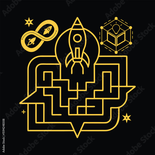 Fresh Startup Launch and Innovation Illustration for Modern Businesses