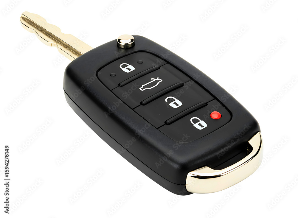 Hand holding car key isolated on transparent background Hand holding car key isolated on transparent background