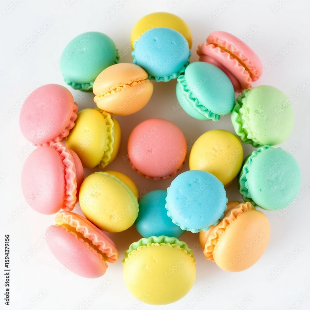 Fototapeta premium easter eggs on white background