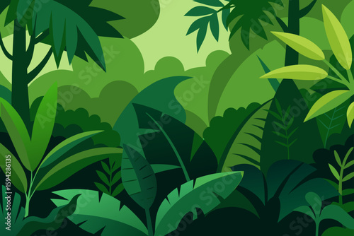 thick jungle texture with overgrowth and leaf clusters