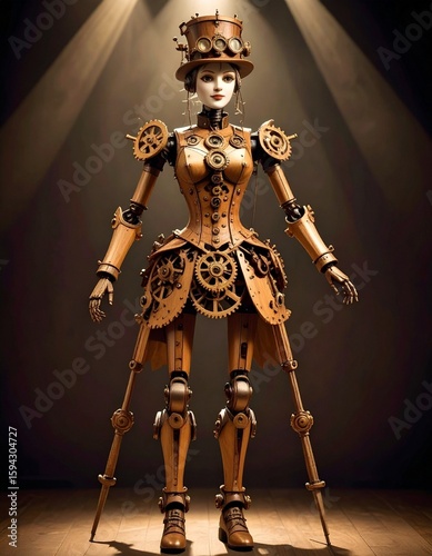 3d render of a robot with a sword