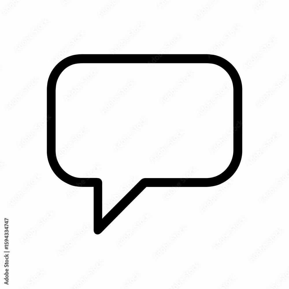 Fototapeta premium Chat Message Bubble Icon