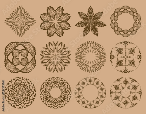 Cultural Heritage Riau Malay Element Set
