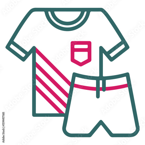 Training Jacket Icon - Weatherproof Soccer Top - EPS 10