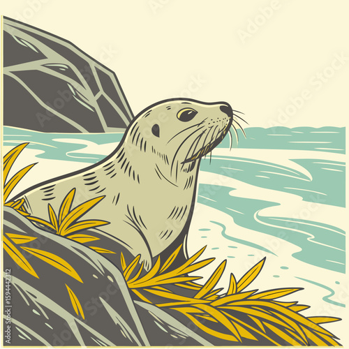 Minimalist adorable vector images featuring "cute animals or cute birds". The style must be "realistic," with vibrant colors, modern and stylish aesthetics.