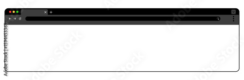 シンプルブラウザイラスト　ブラック