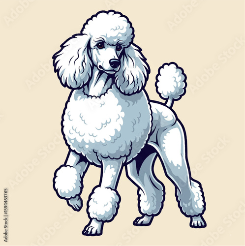 animal, cute, pet, dog, puppy, domestic, funny, home, adorable, friendly, cocker spaniel, doggy, illustration, brown, vector, spaniel, happy, friend, young, canine, white, fur, playful, breed, cocker,