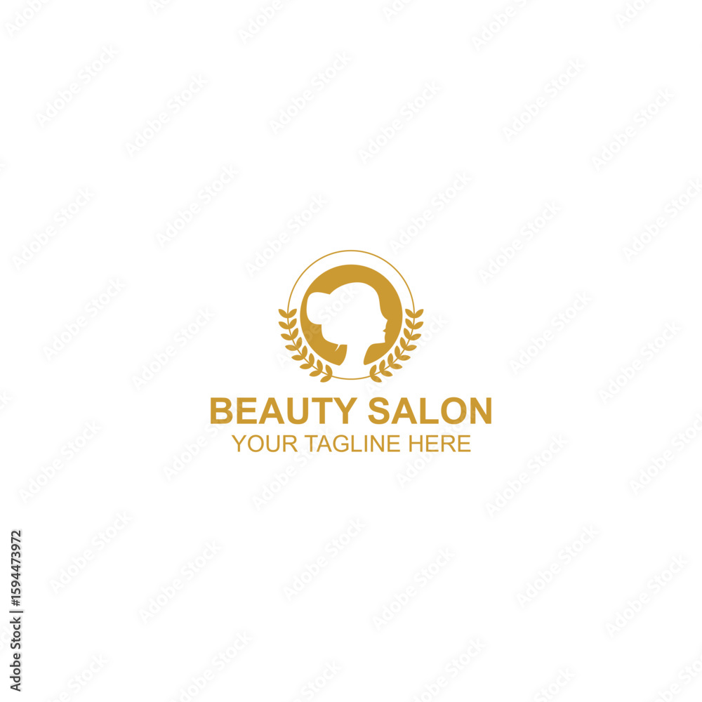 Fototapeta premium beauty logo design for brand identity or cosmetic with creative illustration