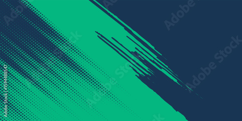 Black and green abstract grunge texture background with halftone style. vector eps10