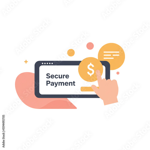 secure payment marketplace transparent background