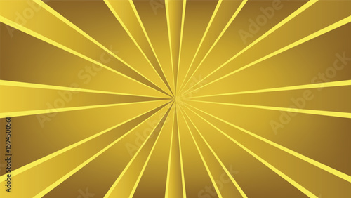 abstract gold star burst background. radial lines decoration