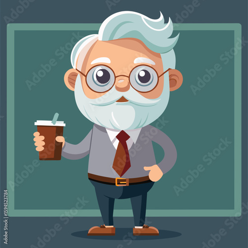 funny cartoon scientist
