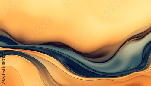 abstract orange wave background