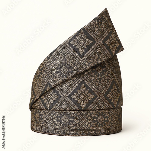 Traditional Malay Cultural Artifacts on Minimal Backgrounds