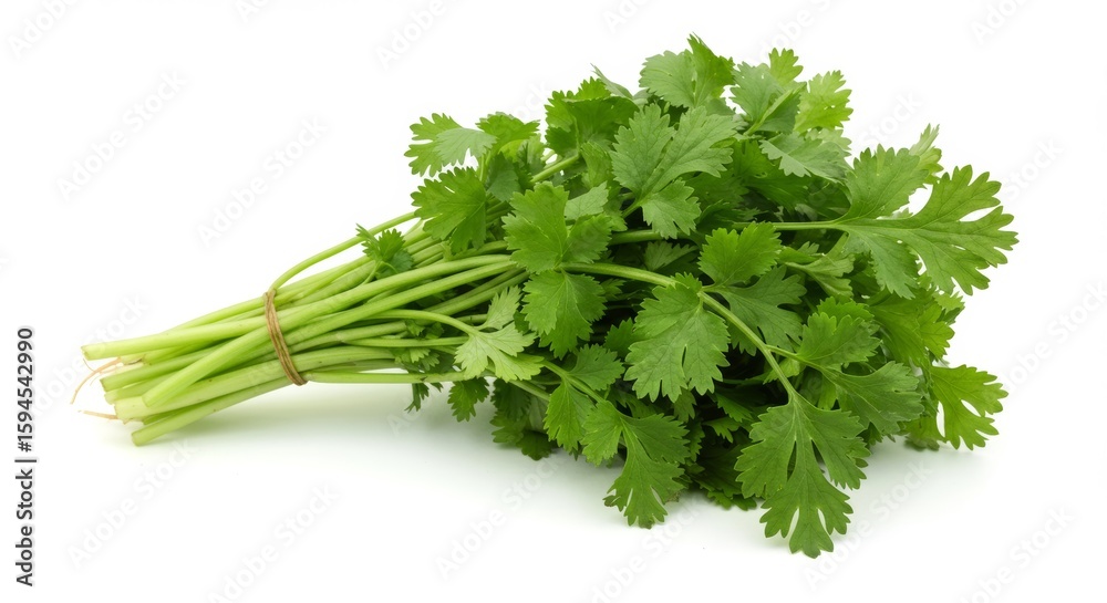 Fresh green parsley bunch, an isolated healthy food ingredient and aromatic herb, perfect for cooking or garnish Fresh green parsley bunch, an isolated healthy food ingredient and aromatic herb, perfect for cooking or garnish