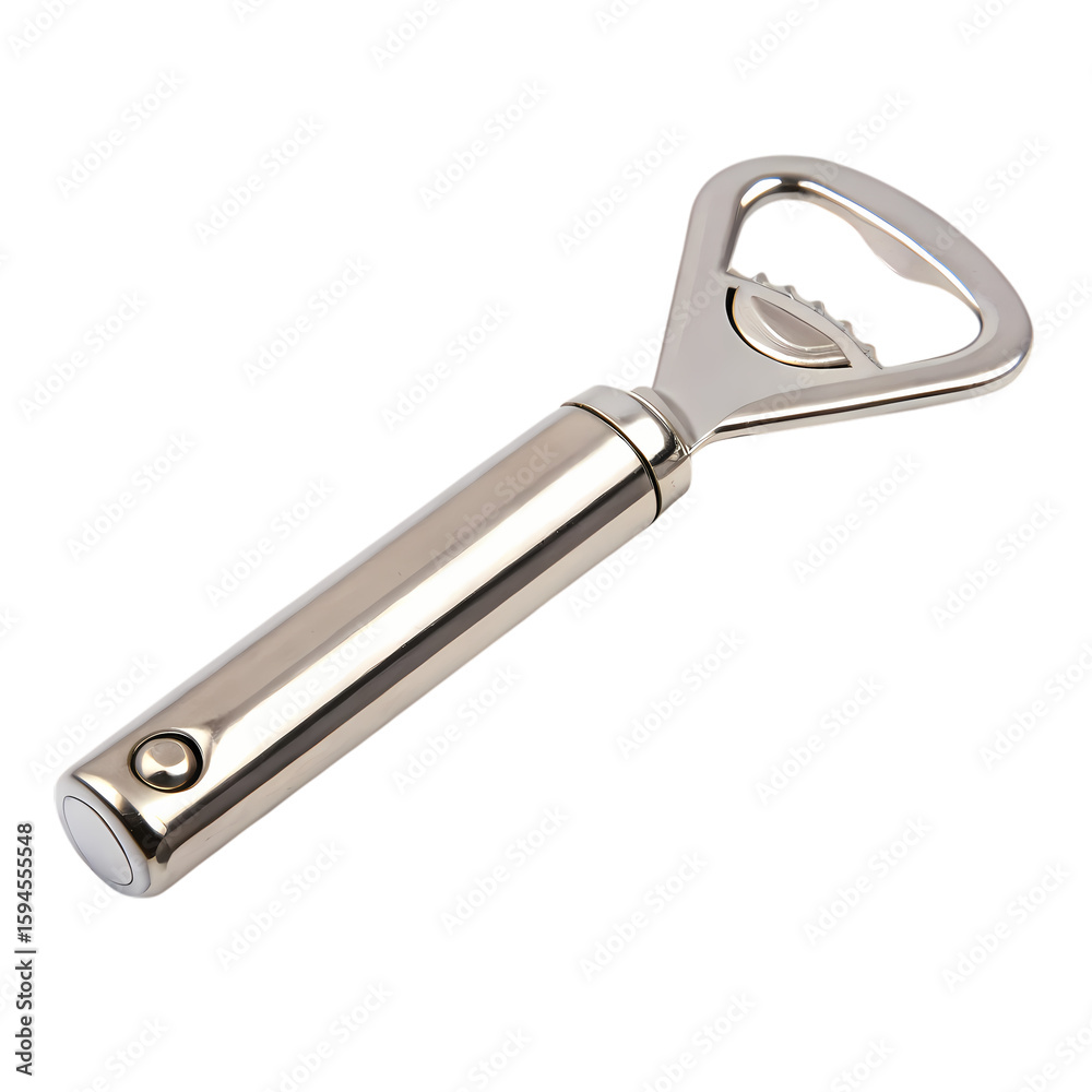 Sleek Stainless Steel Bottle Opener A Culinary Tool for Effortless Uncorking on transparent background Sleek Stainless Steel Bottle Opener A Culinary Tool for Effortless Uncorking on transparent background