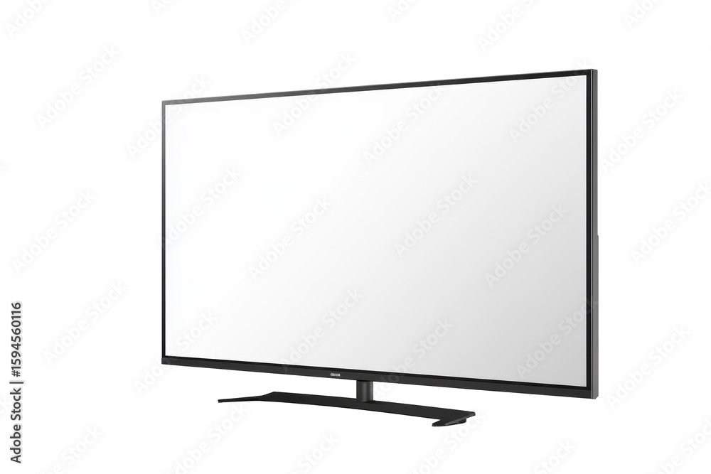 Naklejka premium Flat screen TV with thin black bezel 