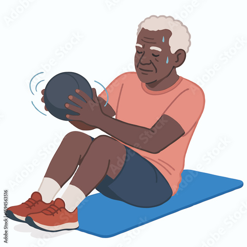 A man and woman exercising together, promoting health, fitness, and motivation. This energetic image captures the spirit of an active lifestyle, teamwork, and the joy of staying fit and strong