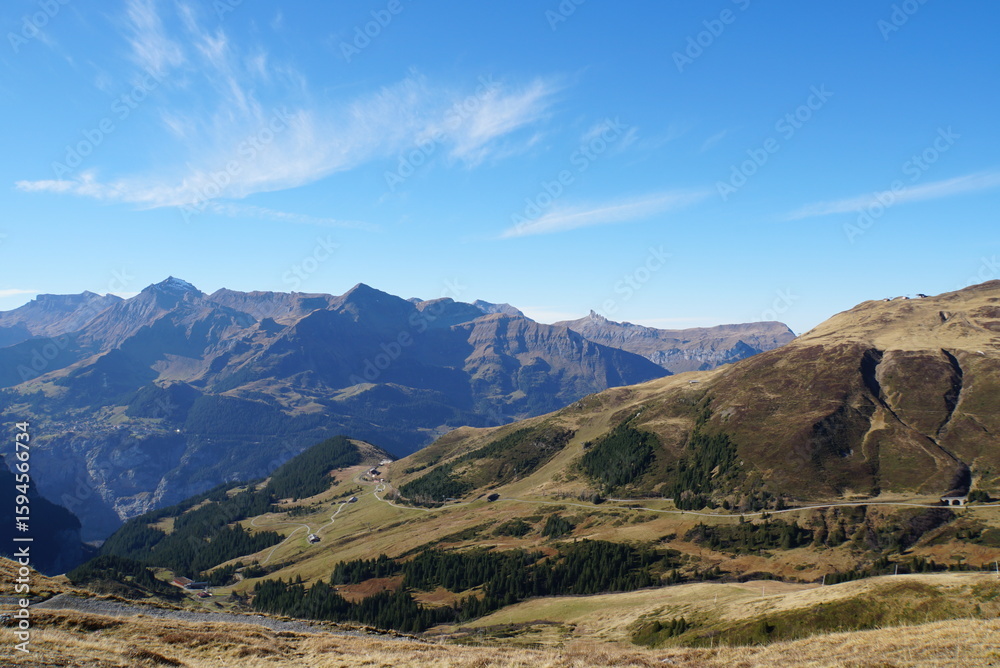 Fototapeta premium view from Eiger Glacier Station