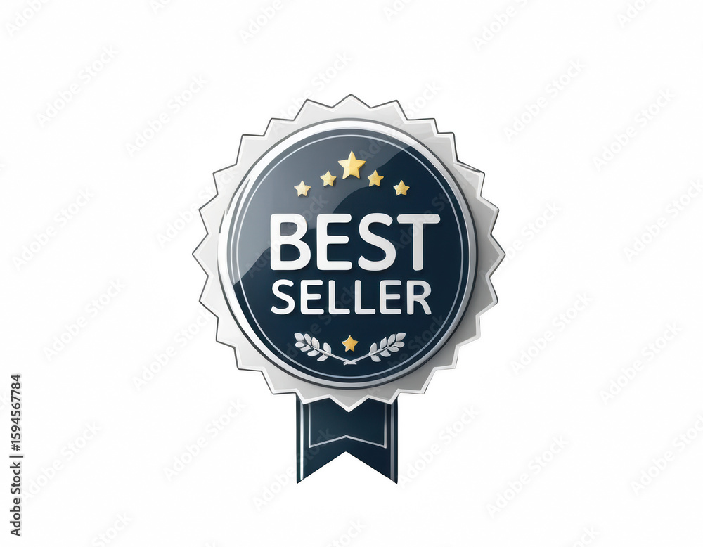 Fototapeta premium the image features a circular badge emblem on a black background. the badge is constructed with an outer ring of points