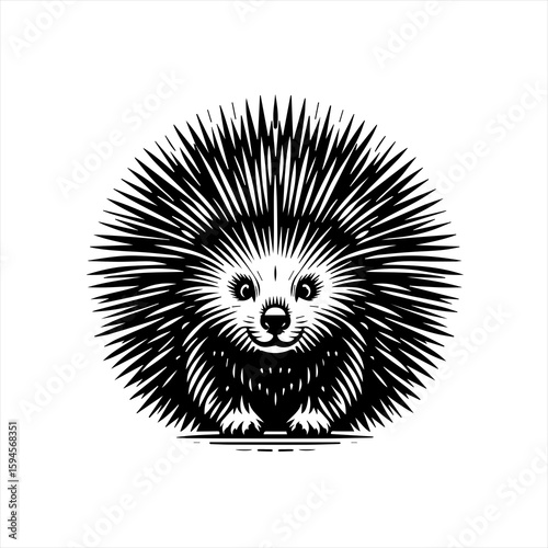 A cute hedgehog illustration