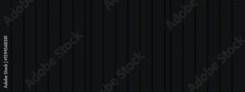 Abstract dark black vertical panel texture background