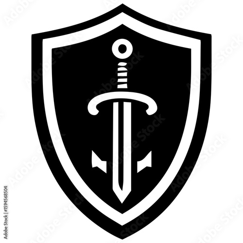 Gallant and chivalrous, a modern knight's crest for a brand that upholds noble values