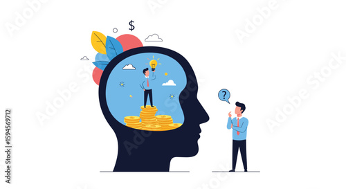 Visualizing financial success and personal growth strategies for achieving ambitious goals