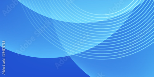 Abstract blue circle background with subtle blue gradient. Featuring geometric patterns, ideal for modern designs, digital projects, banners and creative visual presentations.