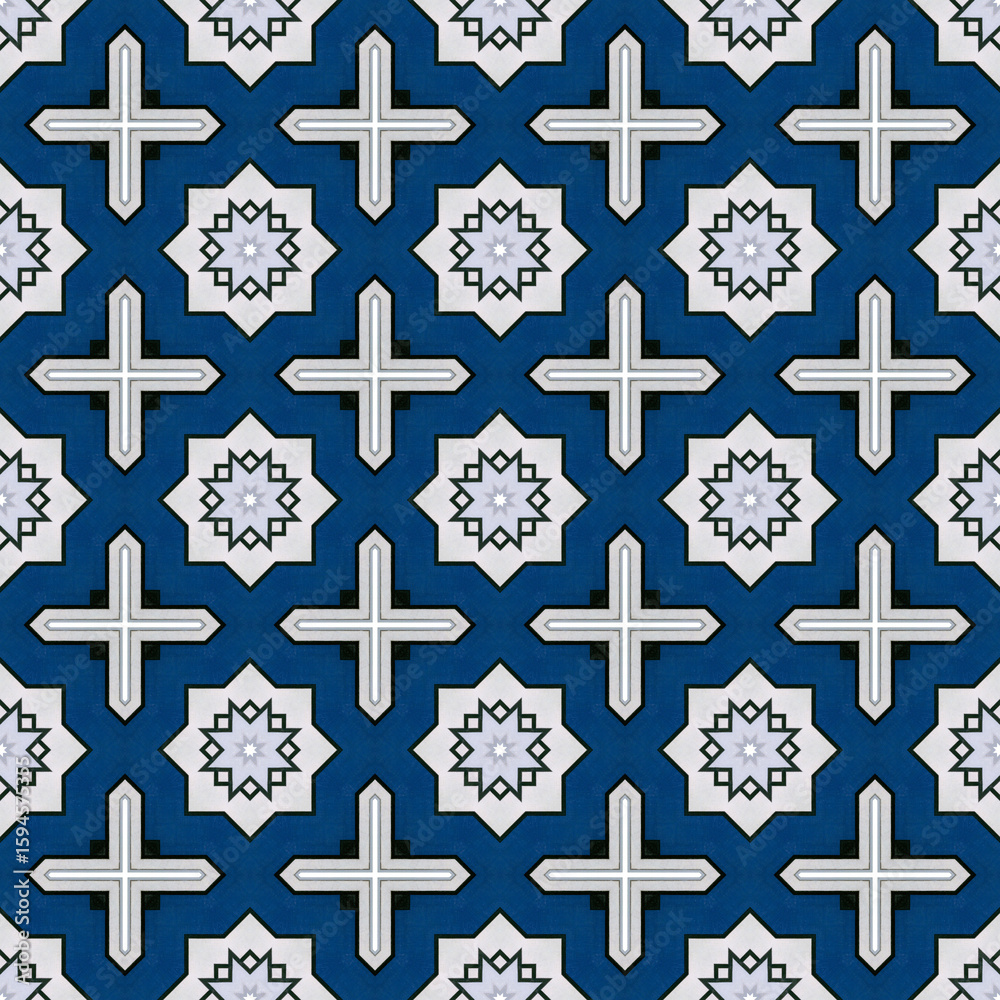 Obraz premium blue and white cross