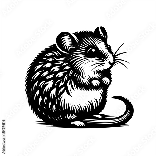 Detailed mouse illustration