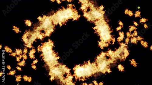 fiery font letter