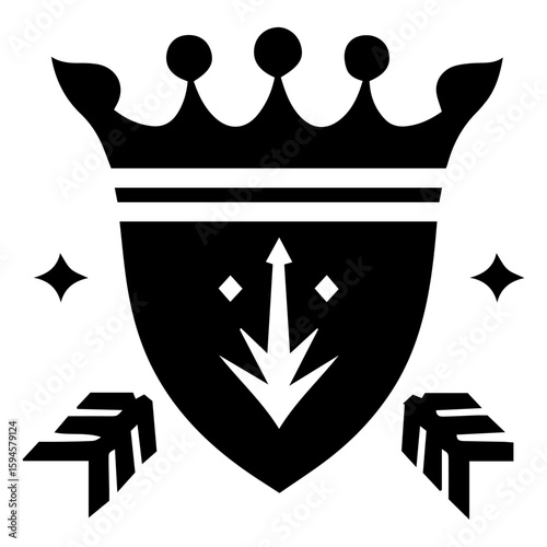 Encrusted with precious stones, a detailed vector illustration of a luxurious royal crown