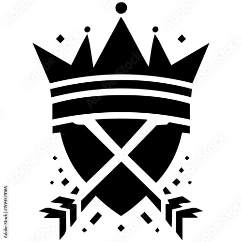 Emperor's magnificent crown, a highly detailed vector illustration of supreme power and authority