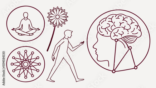 Mindful Connection Meditation Thought and Wellbeing.